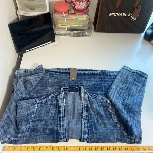 Pure Jill Double-Cloth Indigo Jacket Size Small NWT - Picture 10 of 13